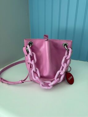 Ganni Pink Bucket Bag